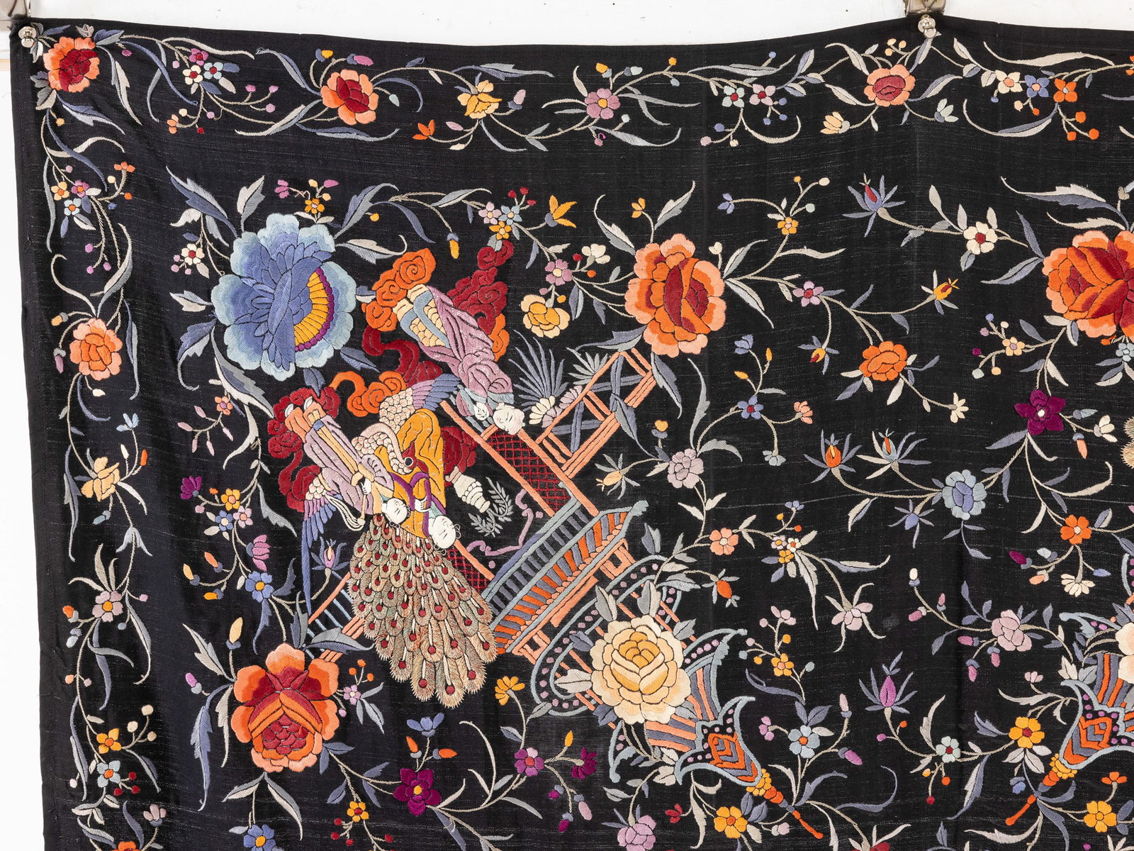 Two Chinese Needlework Shawls - 4