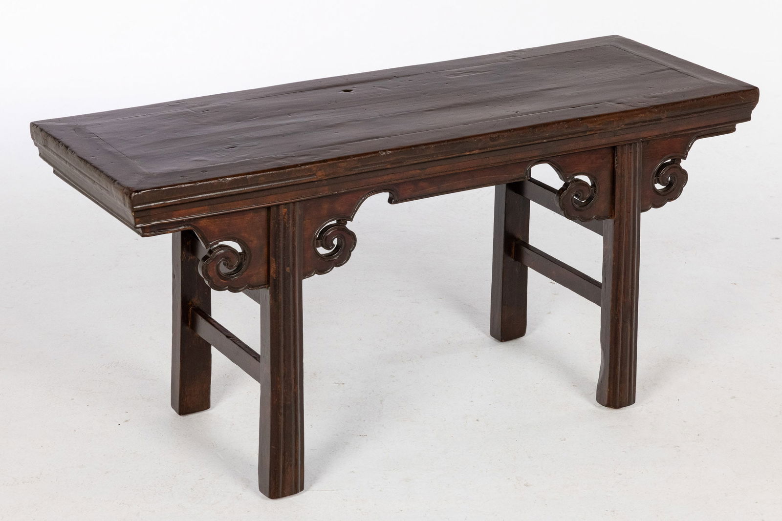 Chinese Stained Wood Bench (1 of 11)