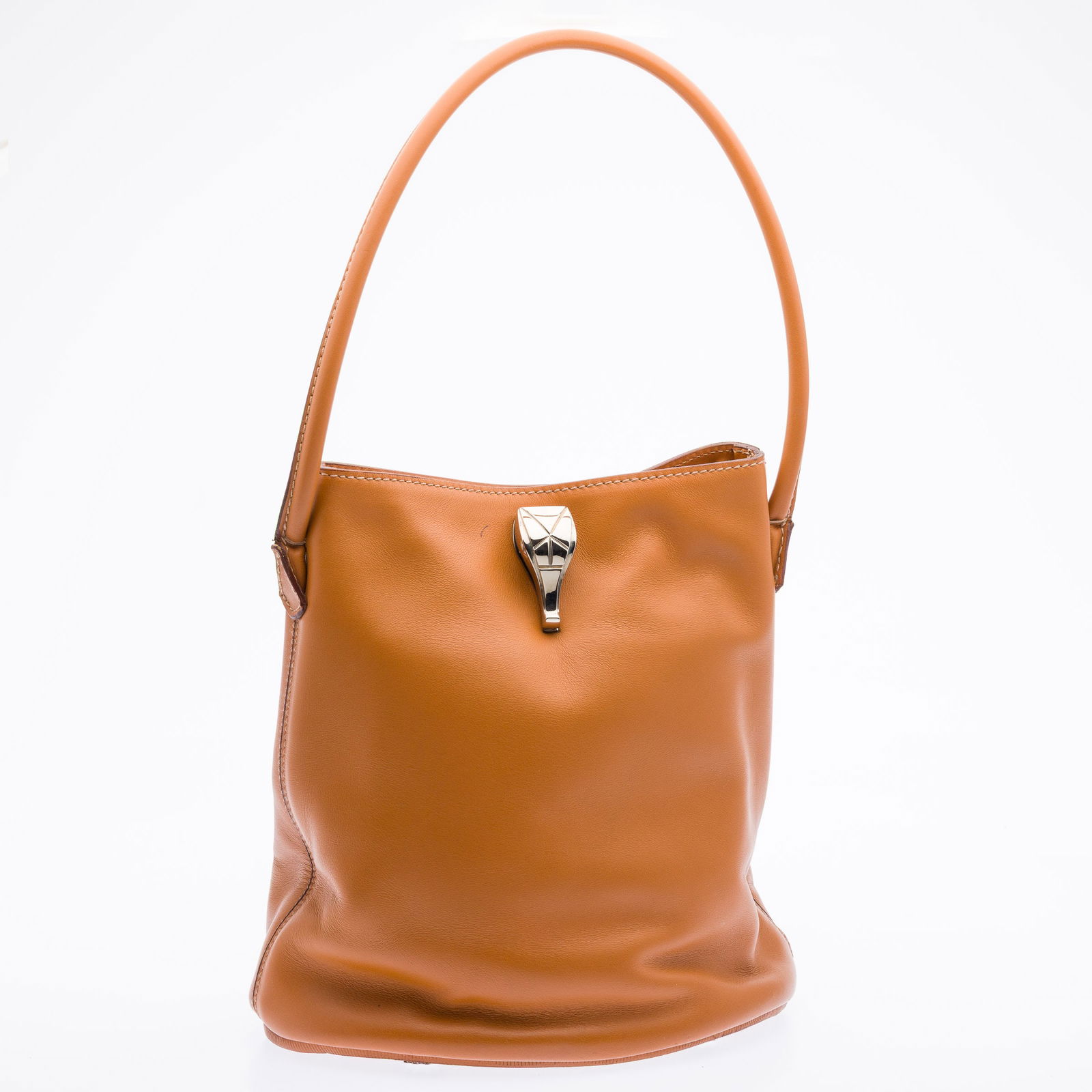 Barry Kieselstein-Cord Bucket Bag w Crocodile Clasp (1 of 11)