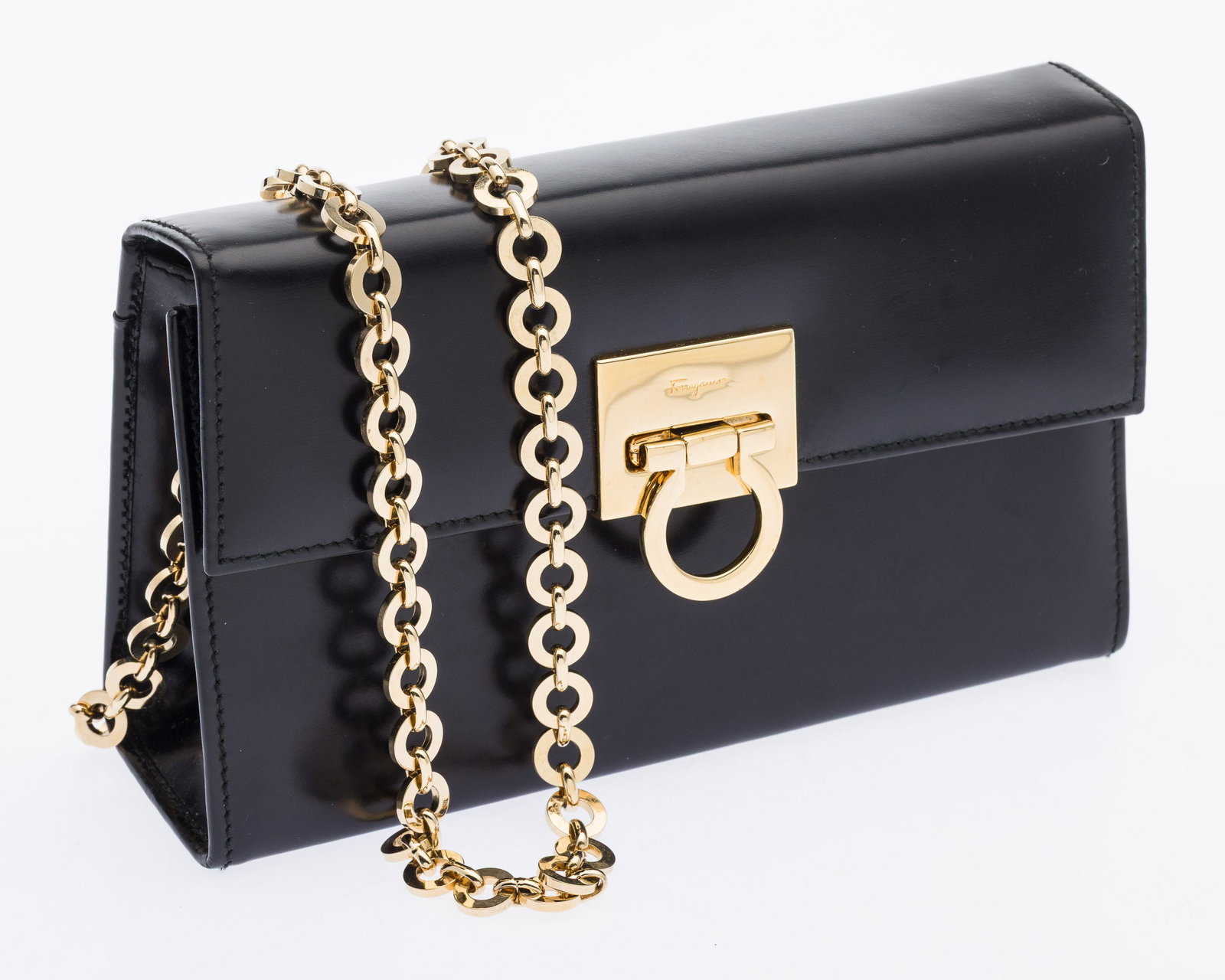 Ferragamo Leather Shoulder Bag (1 of 11)