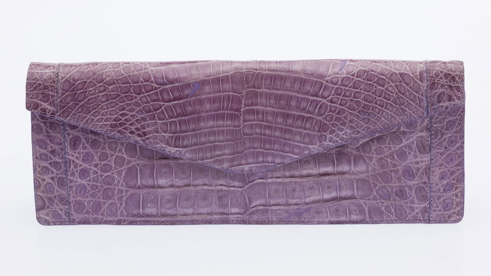 Nancy Gonzalez Purple Crocodile Clutch (1 of 9)