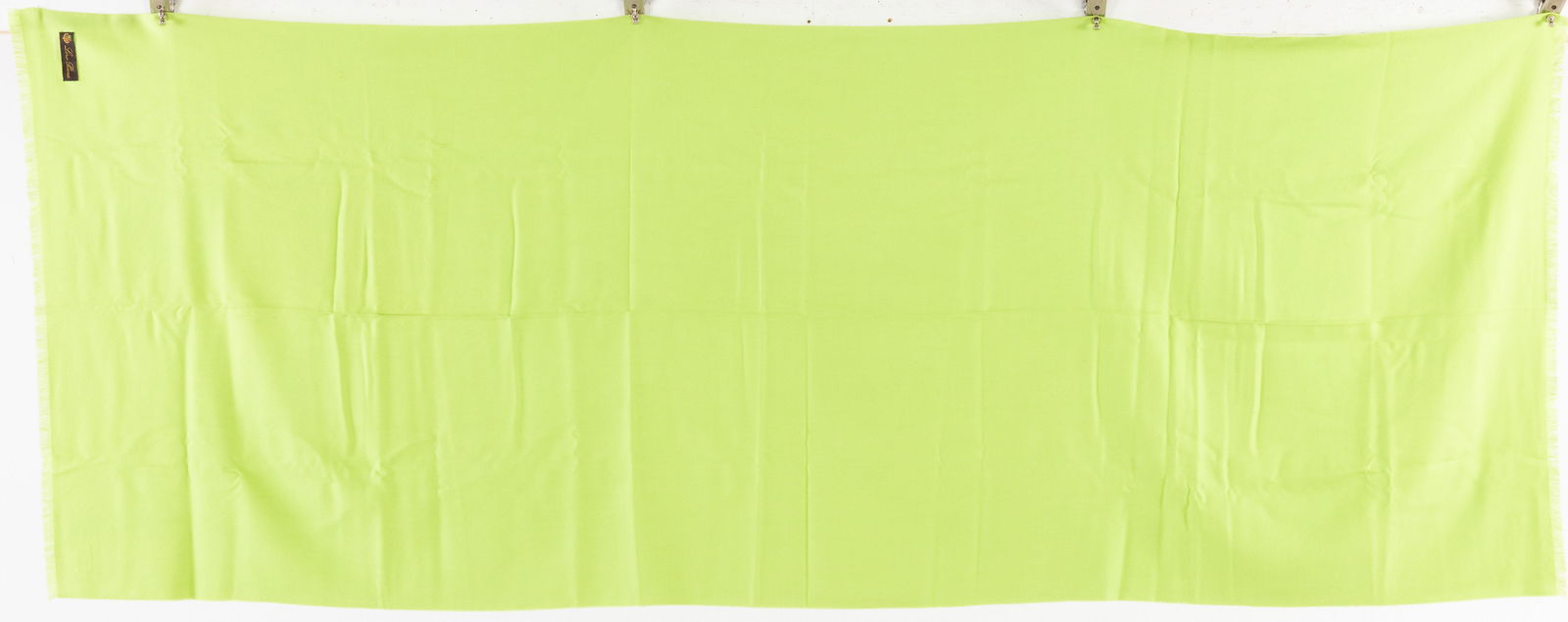 Loro Piana Cashmere Bright Green Scarf (1 of 4)