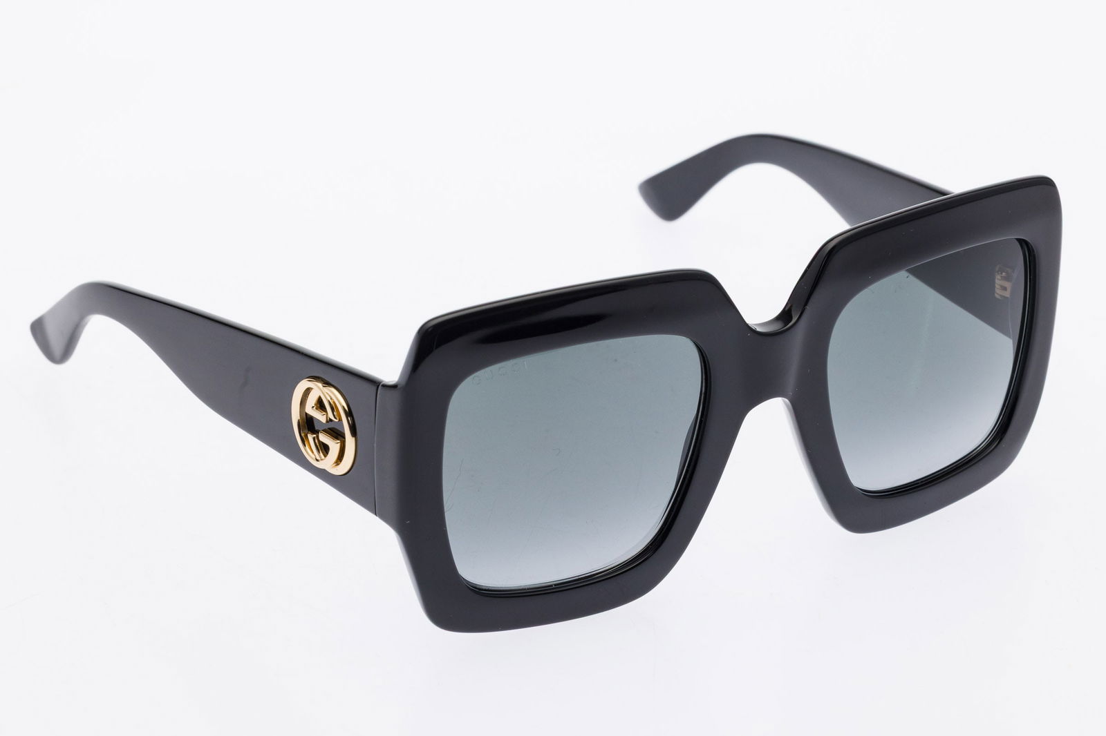 Pair of Gucci Square Frame Black Sunglasses (1 of 9)