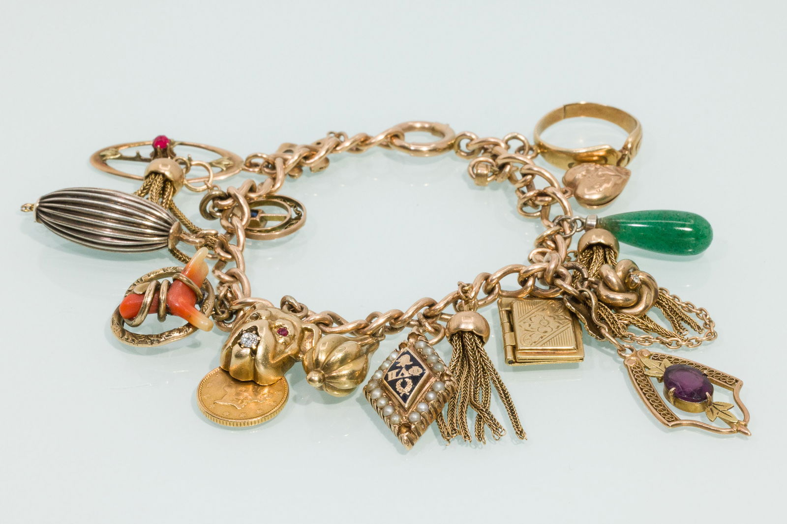 14K Gold Charm Bracelet (1 of 7)