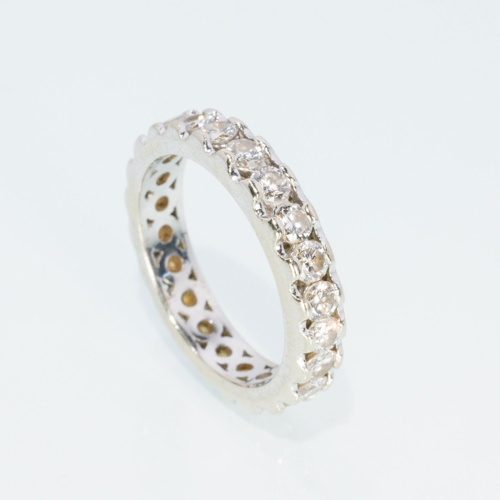 Diamond and Platinum Eternity Band, Size 6.25 (1 of 4)