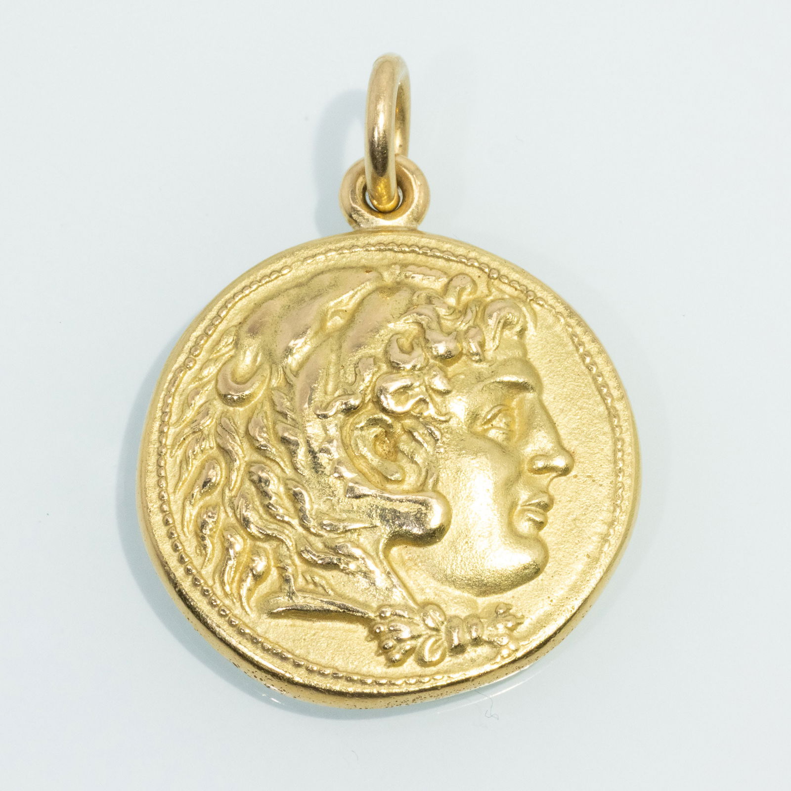 18K Gold Greco-Roman Style Coin Pendant (1 of 4)