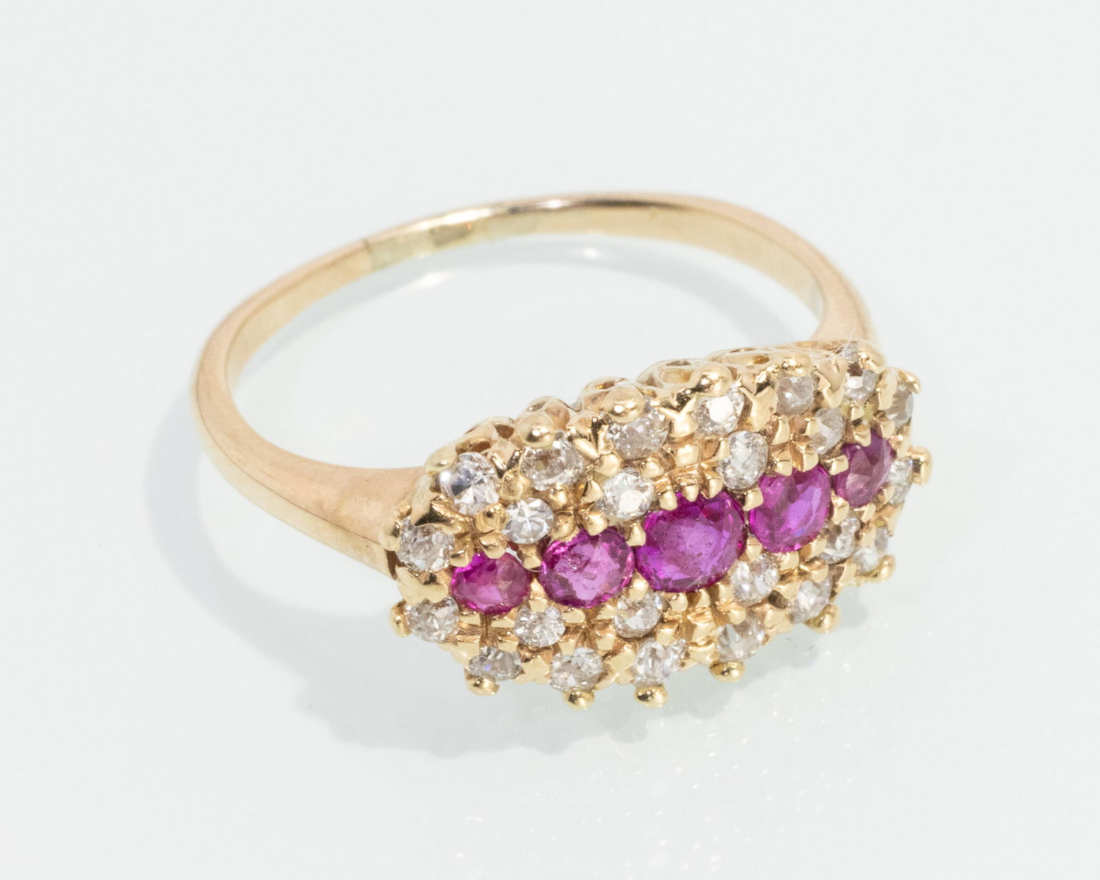 14K Gold, Ruby and Diamond Ring (1 of 5)