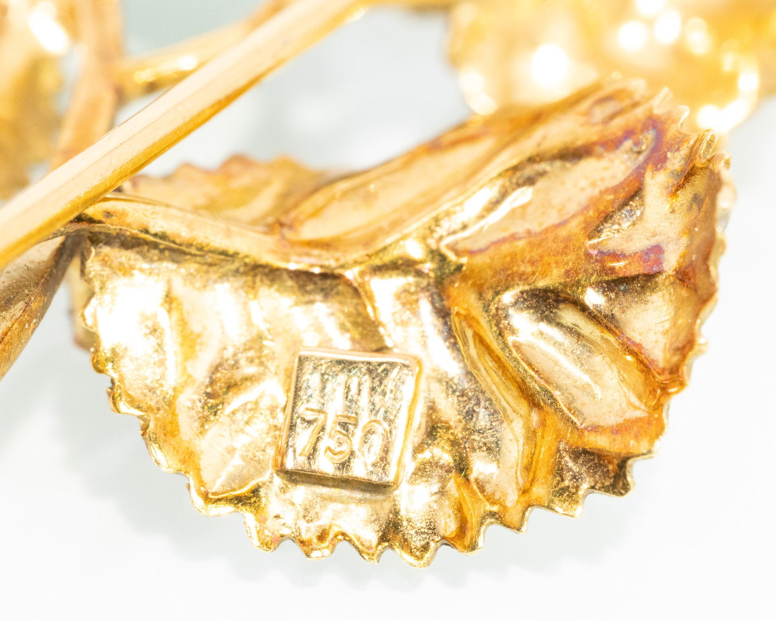 Two 18K Gold and Ruby Pins - 5