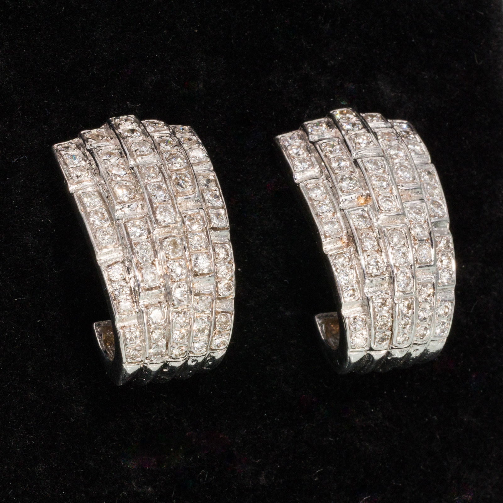 14K White Gold and Diamond Earrings (1 of 5)