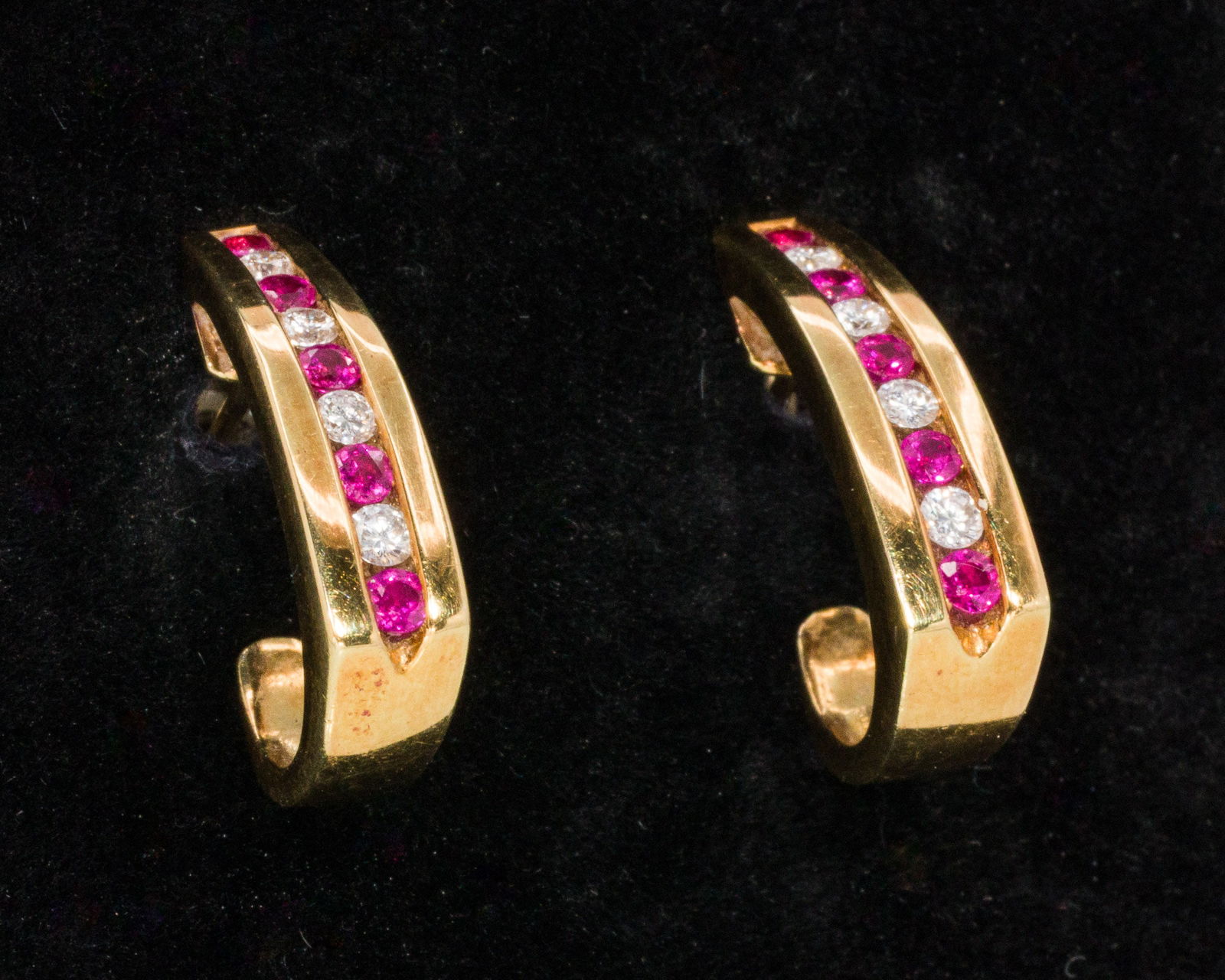 18K Ruby and Diamond Earrings (1 of 5)