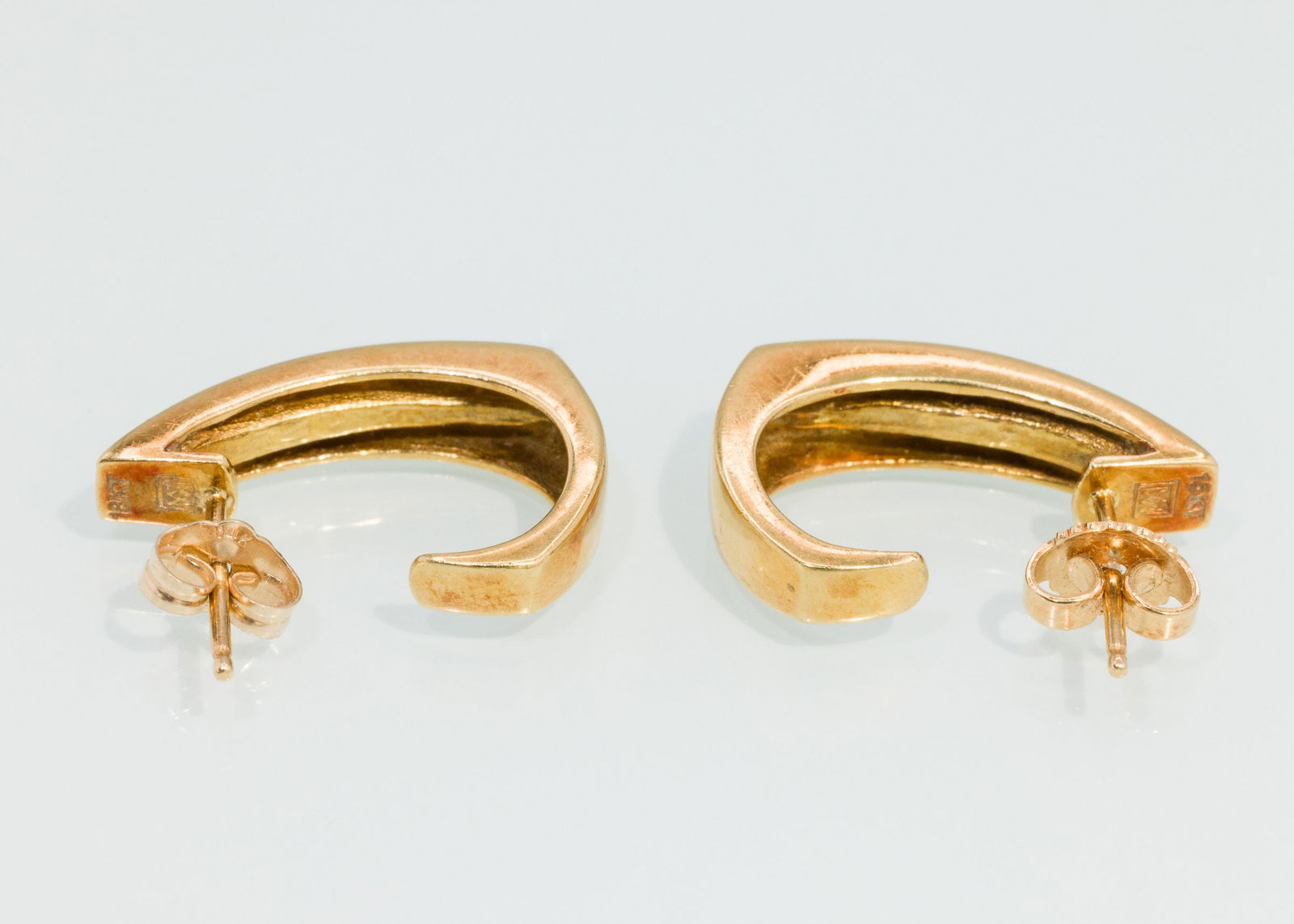 18K Ruby and Diamond Earrings - 4