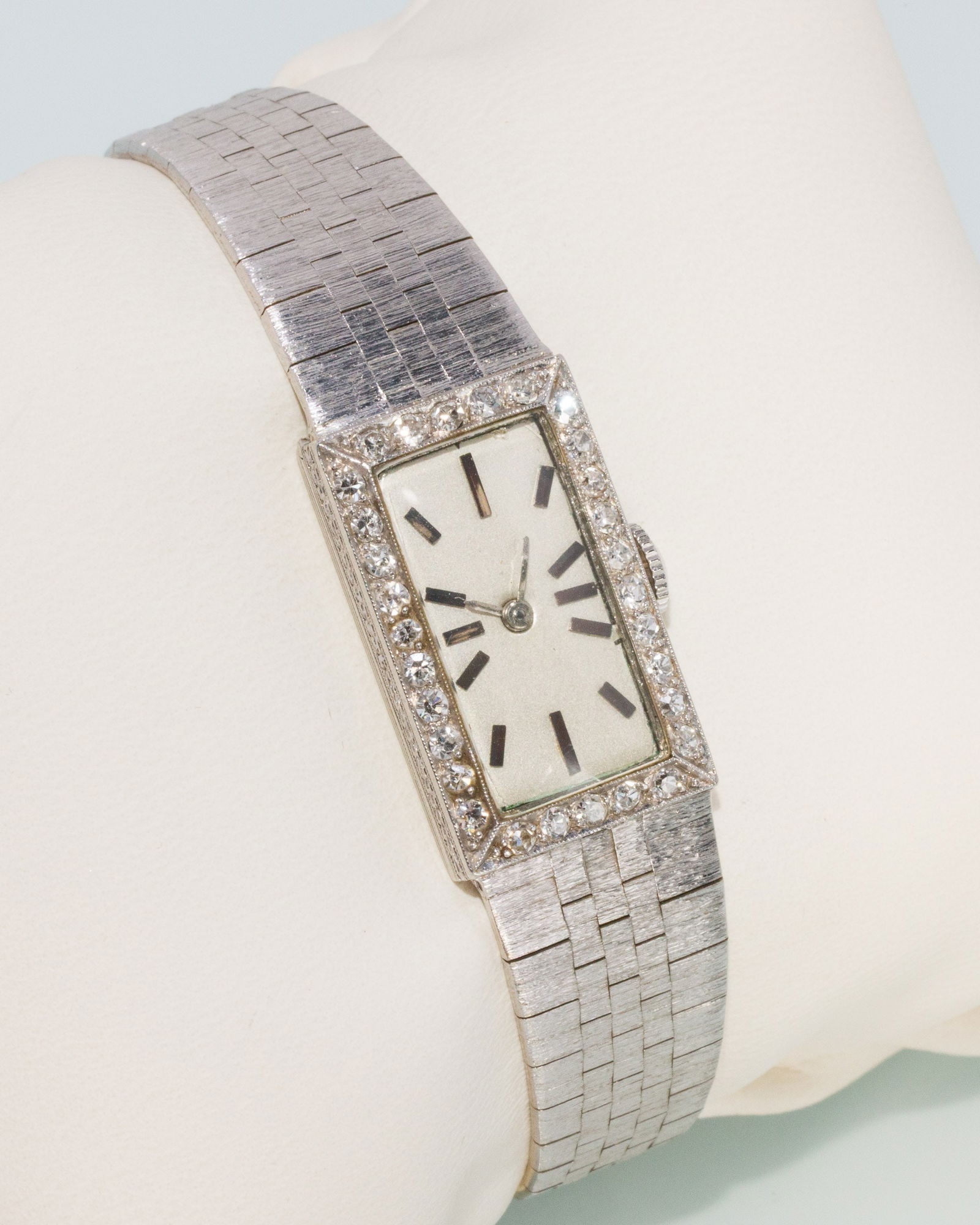 Lady's 14K White Gold and Diamond Wristwatch (1 of 7)