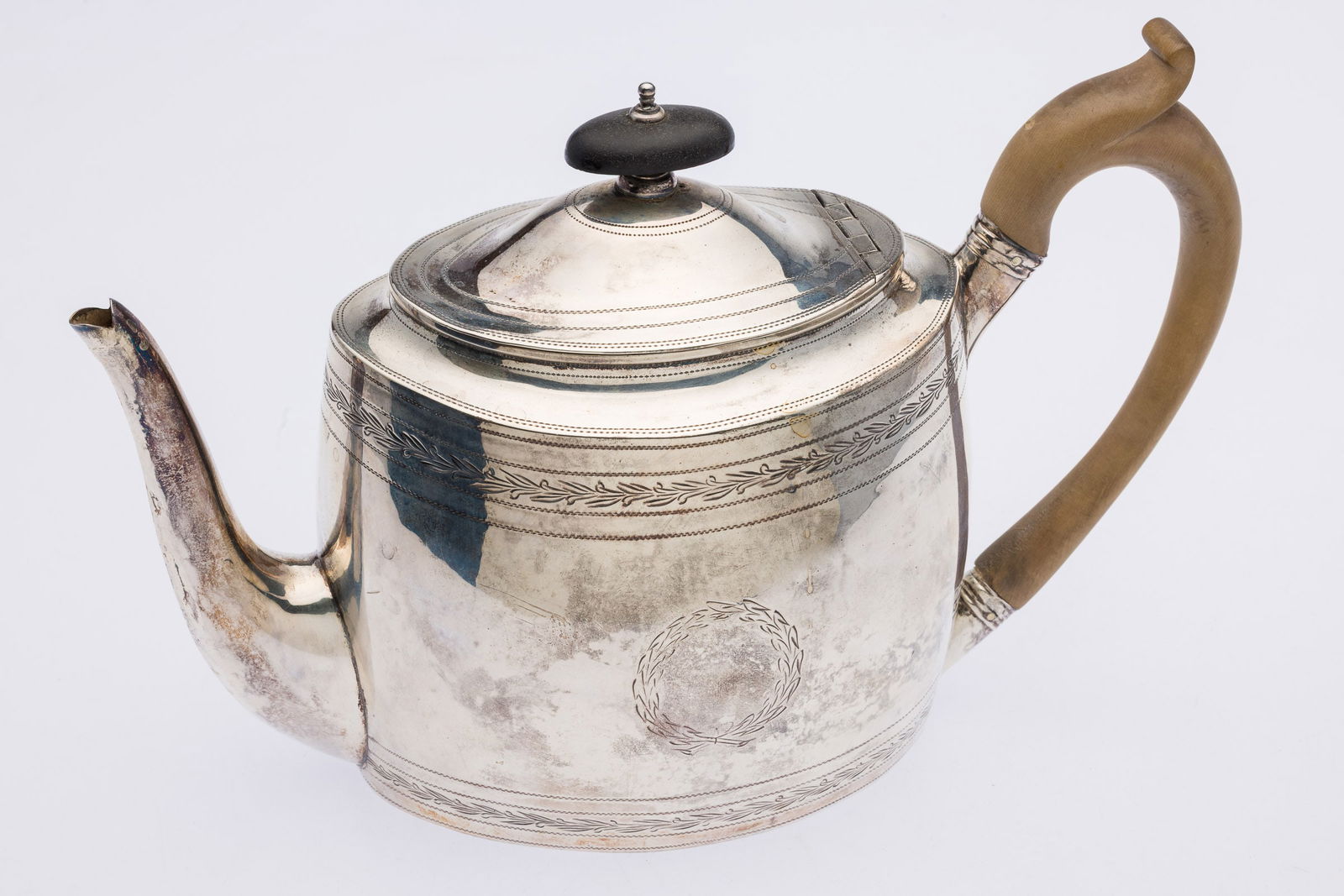 English Sterling Teapot, George Baskerville, 1799 (1 of 9)