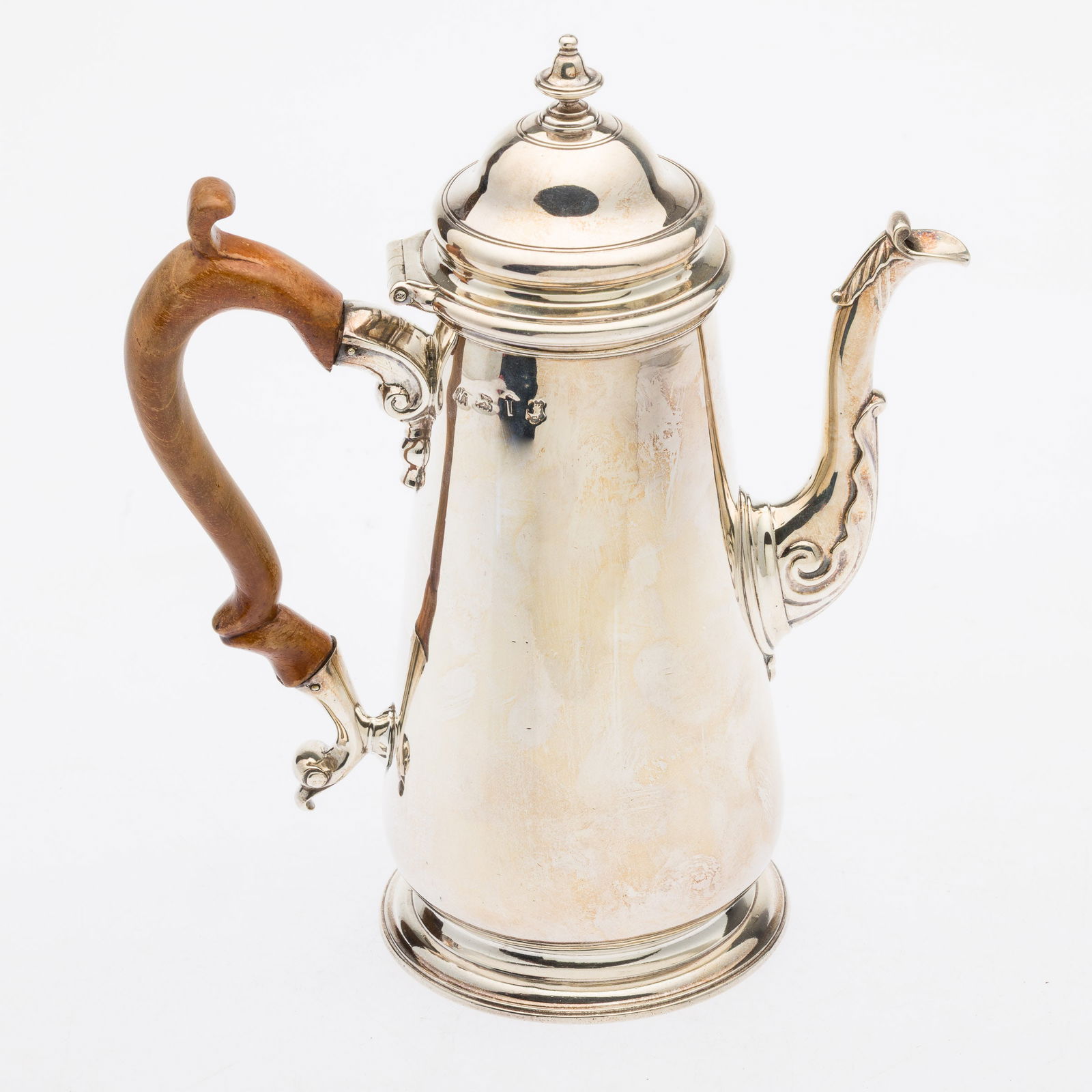 George III Sterling Coffeepot, Thomas Whipham c 1746 (1 of 11)