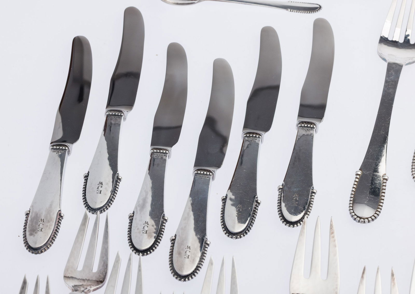 Georg Jensen Beaded Pattern Flatware Set, 72 pcs. - 4