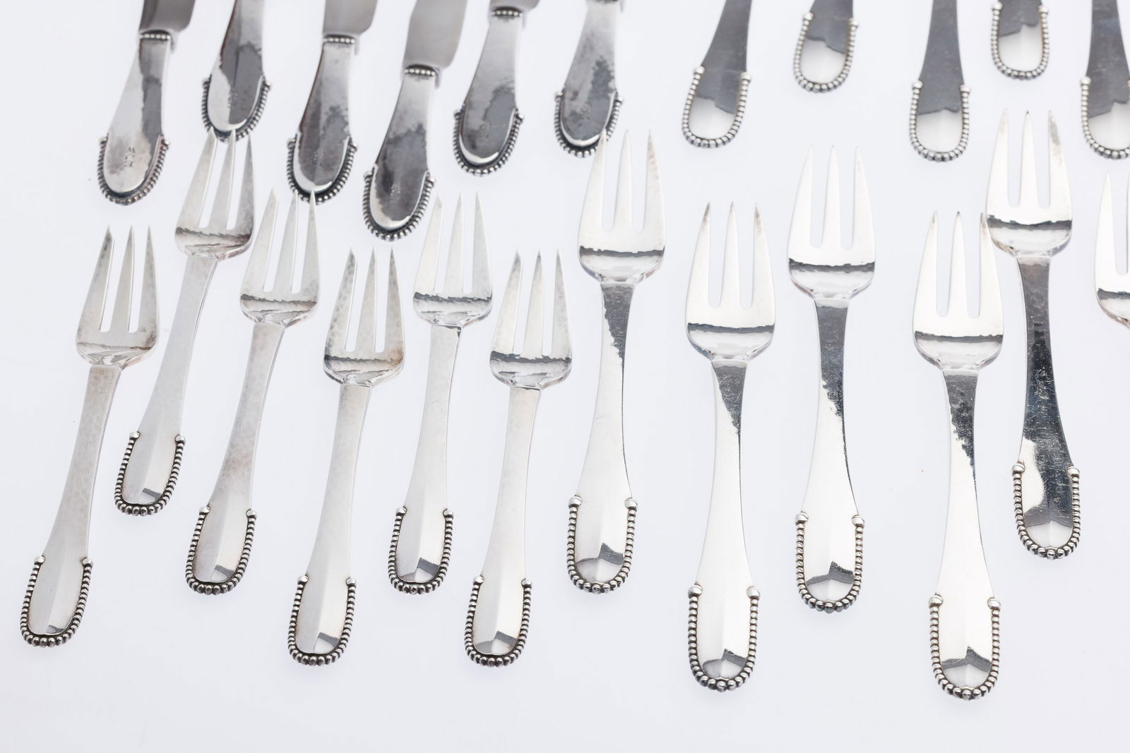 Georg Jensen Beaded Pattern Flatware Set, 72 pcs. - 7