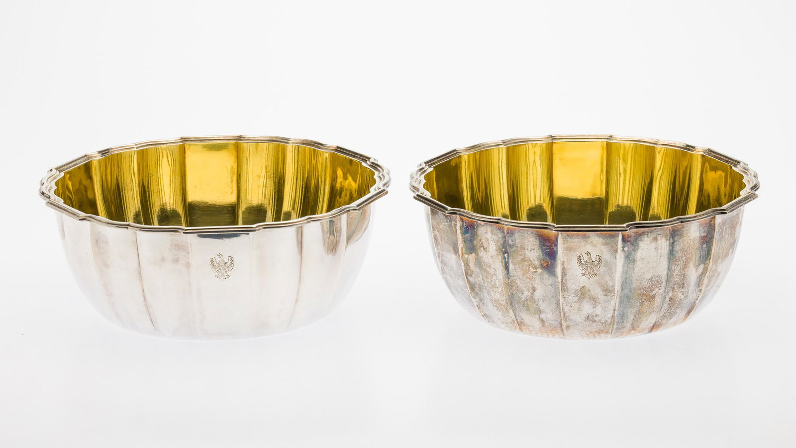 Pair of Elimeyer Dresden 900 Silver Bowls (1 of 8)