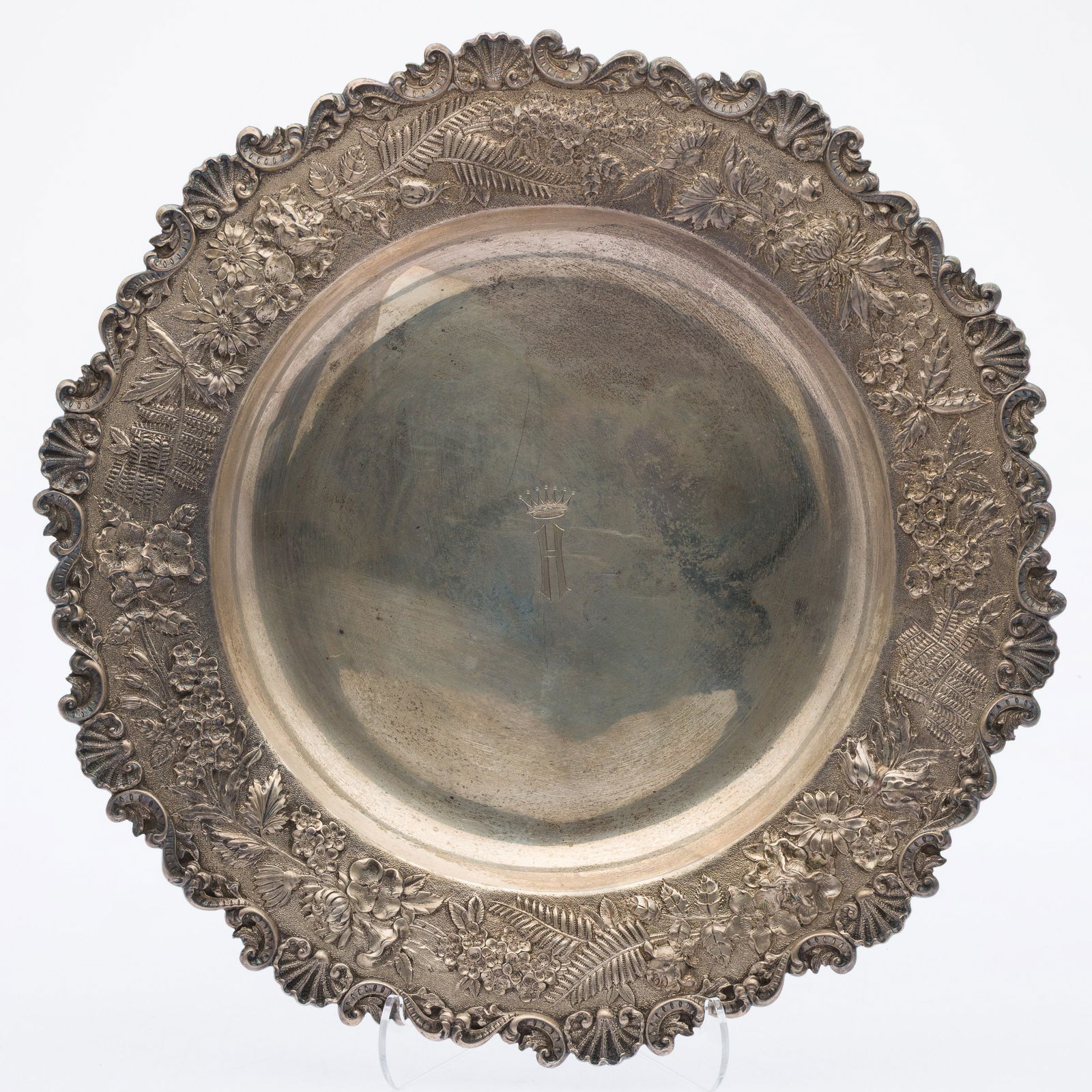 S. Kirk & Son Co. Sterling Repousse Serving Platter (1 of 6)