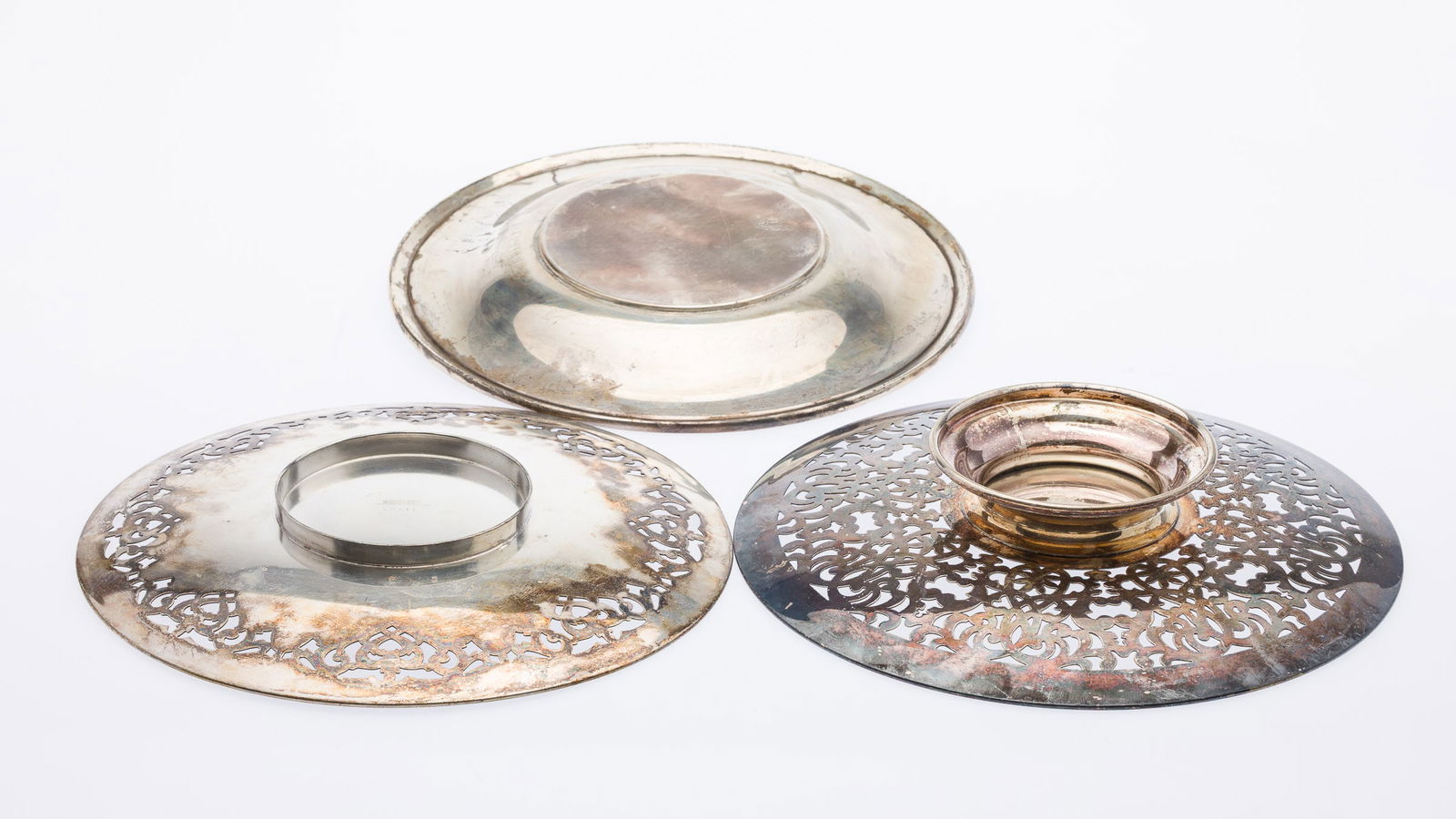 6 Sterling Silver Table Articles, - 4