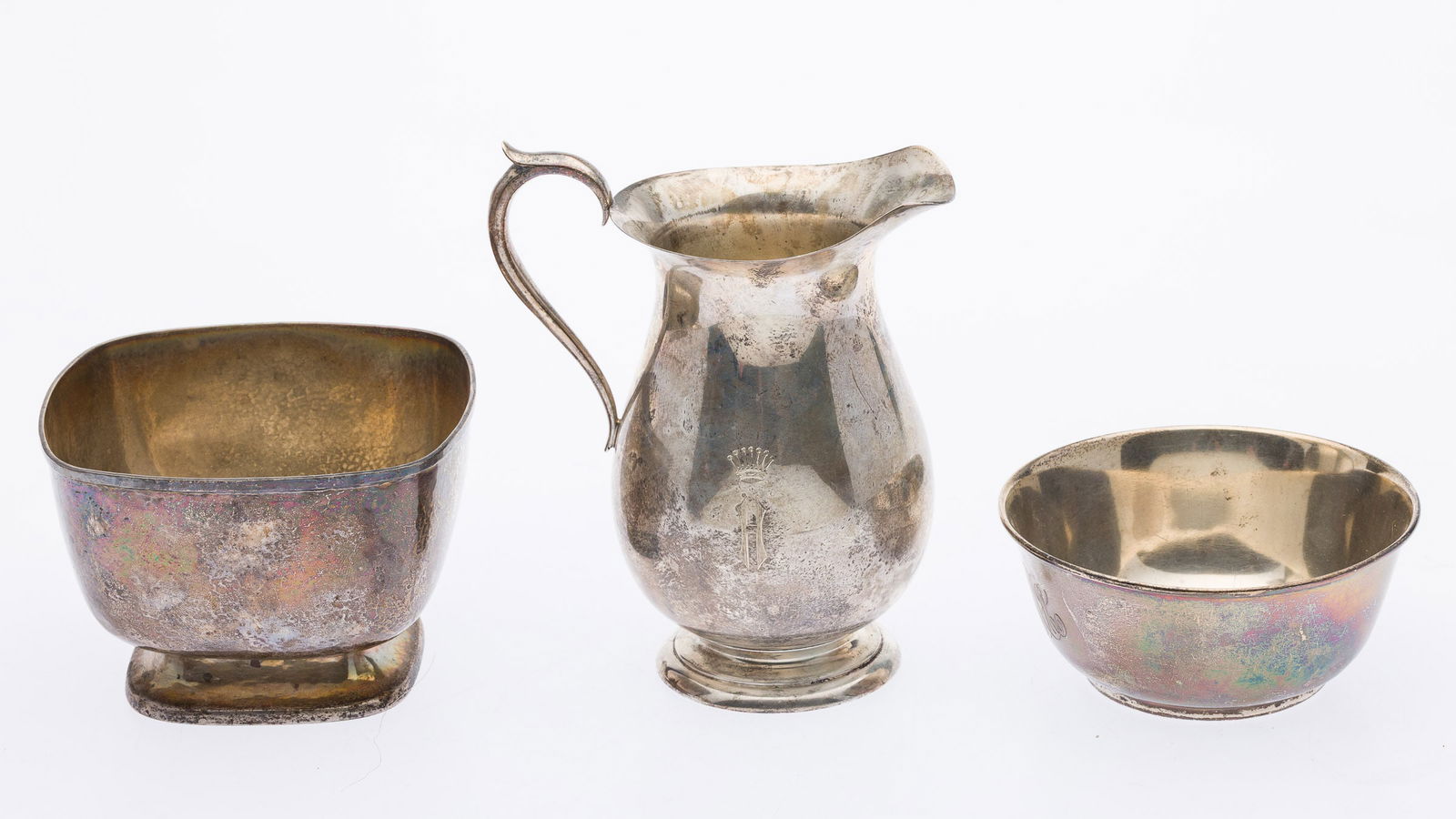 6 Sterling Silver Table Articles, - 8