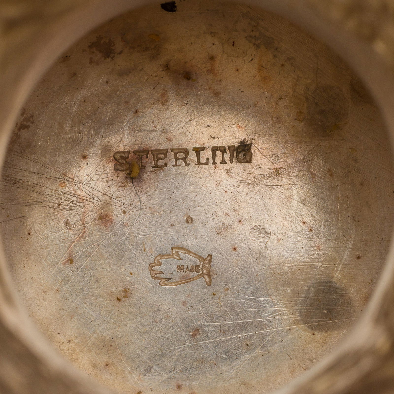 4 Sterling Repousse Table Articles including Kirk - 6