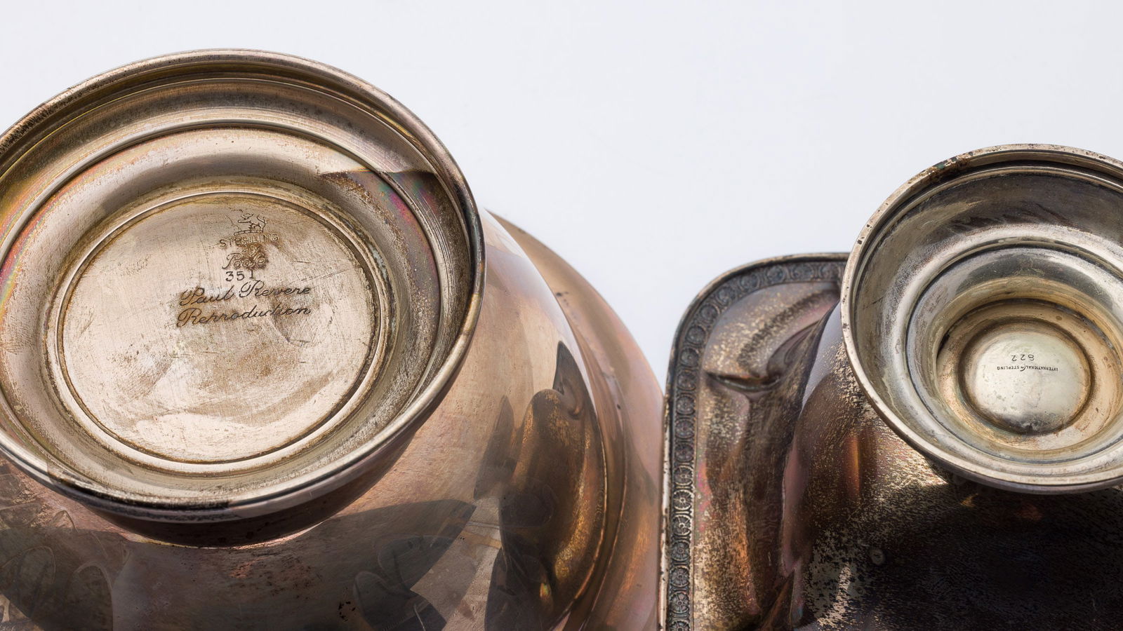 6 Sterling Silver Footed Table Articles - 13