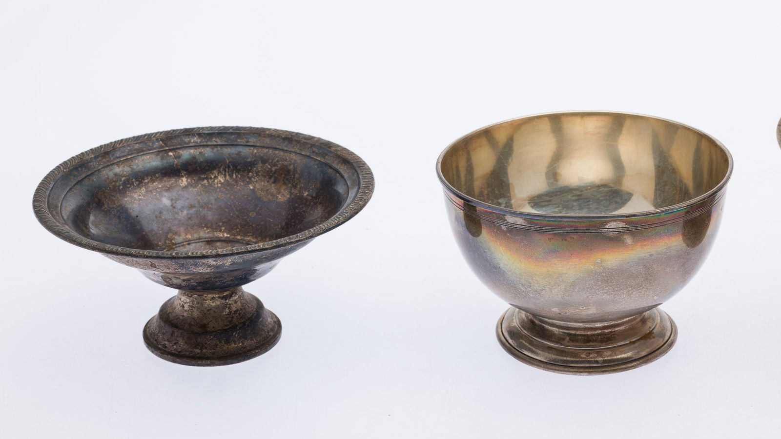 6 Sterling Silver Footed Table Articles - 9