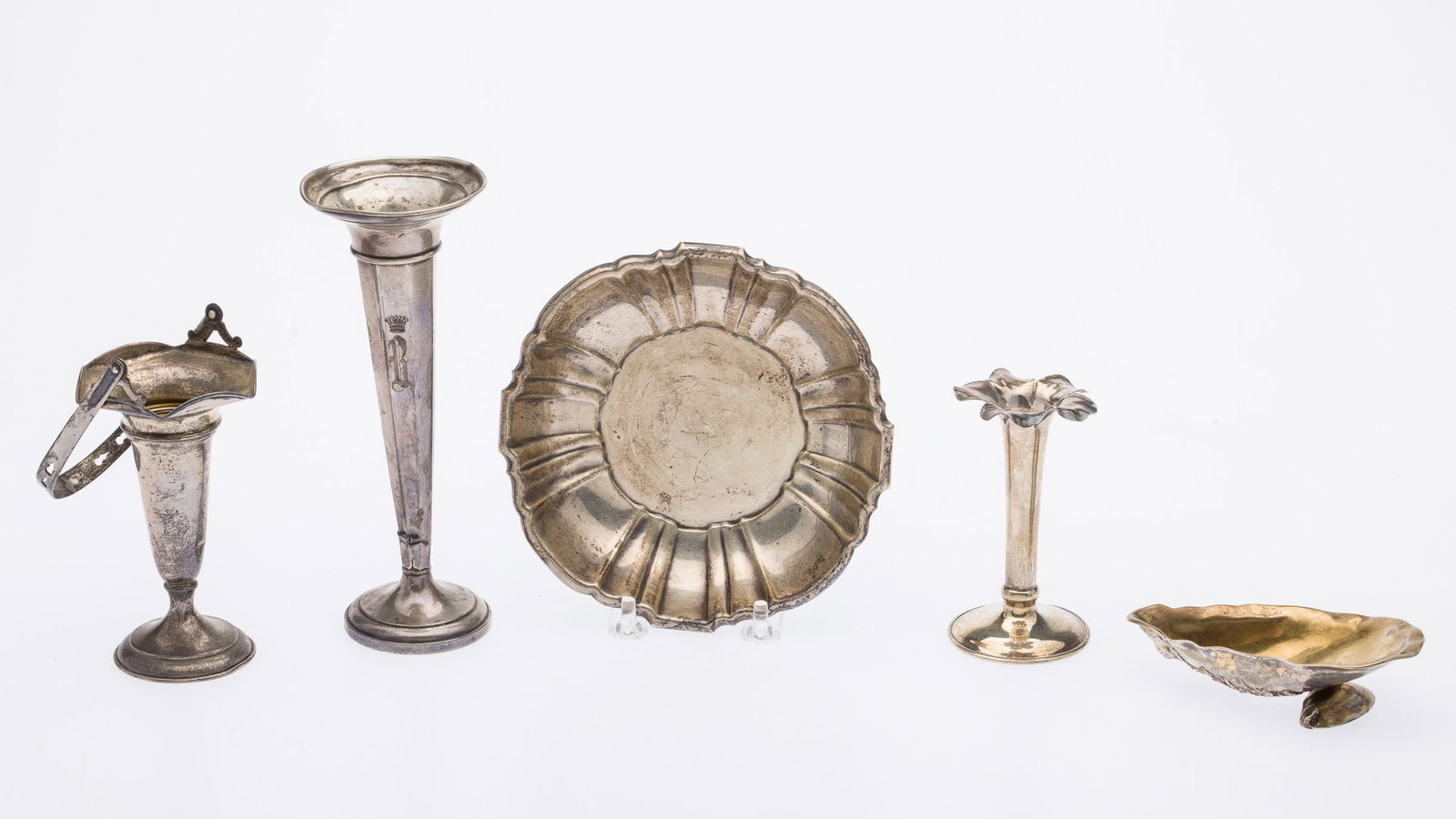 4 Sterling Silver Table Articles and an Oyster Salt (1 of 11)