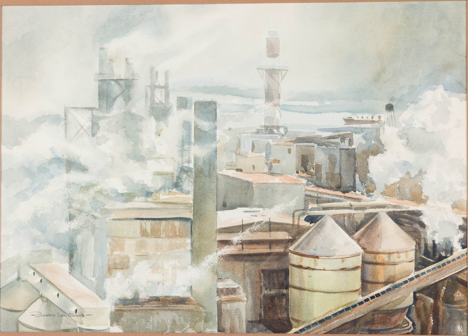 Richard Low Evans (1919-1998), The Board Mill, W/C (1 of 12)