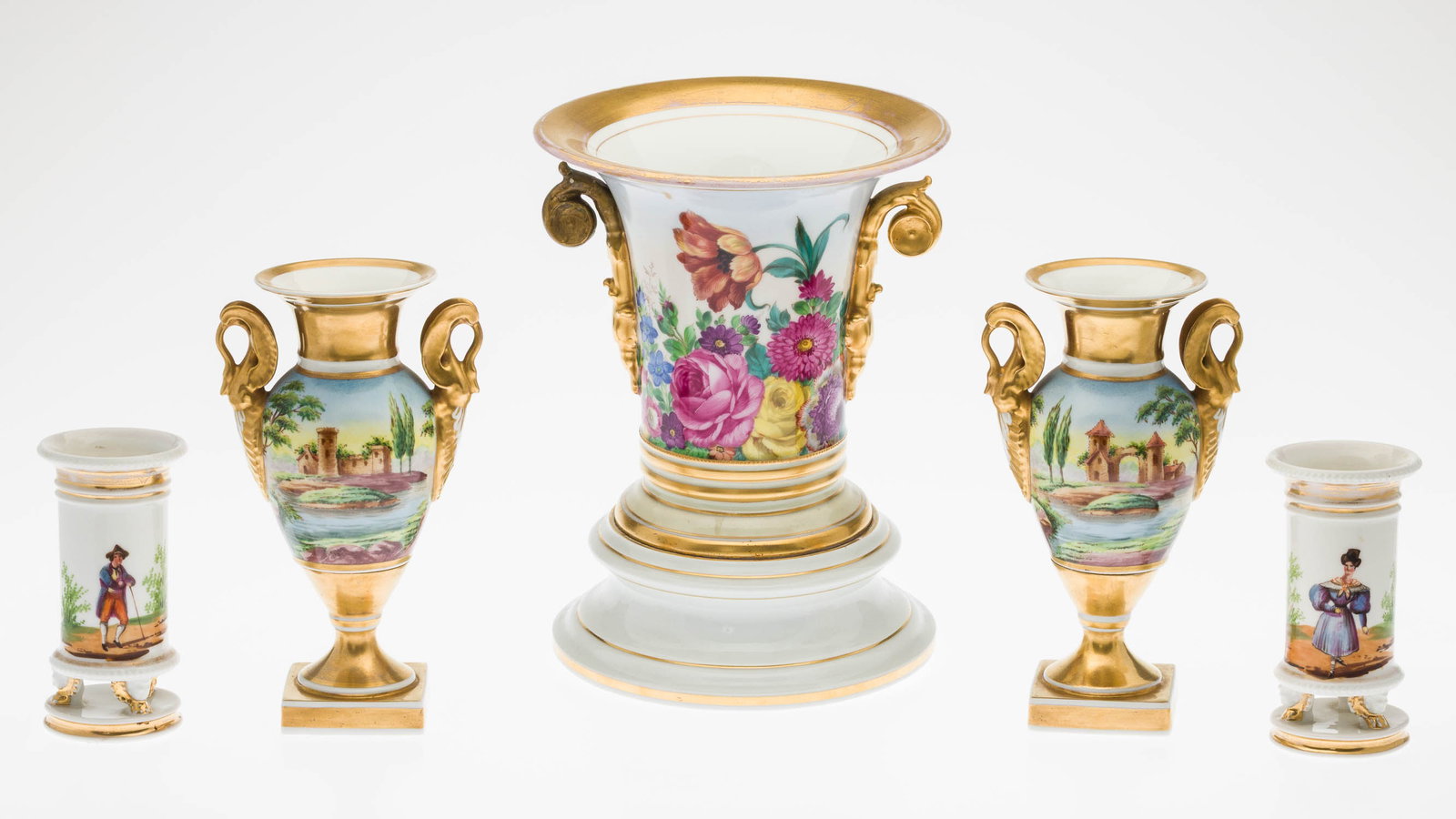 Group of Five Pieces of European Porcelain (1 of 20)