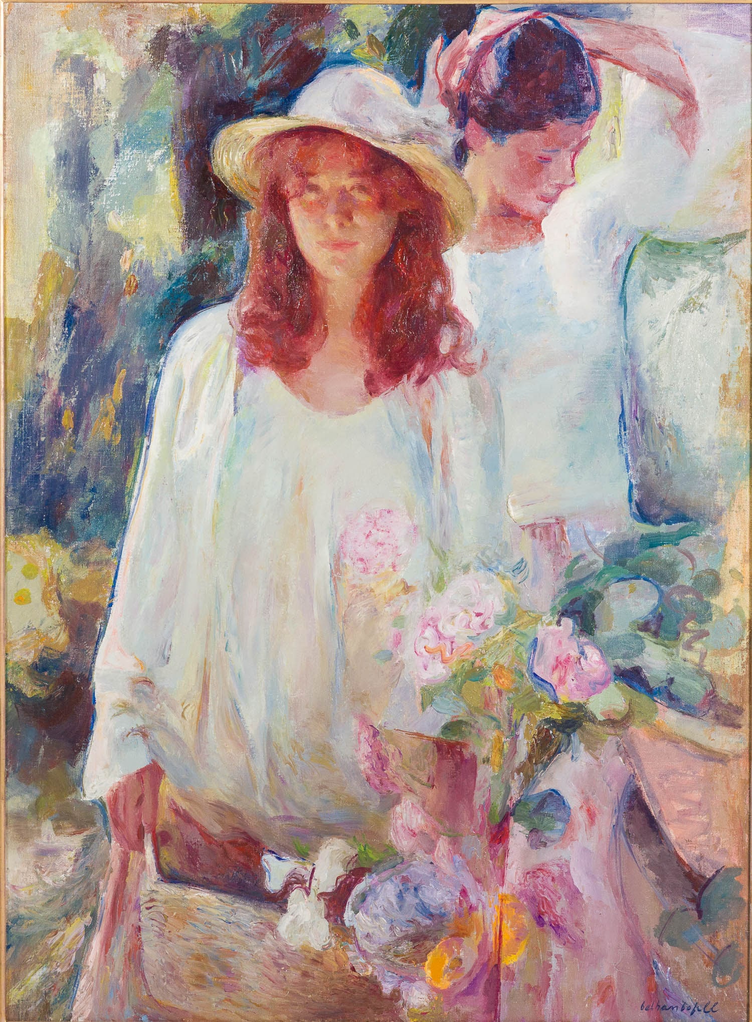 Beltran Bofill (1934-2009) Dos Figuras Y Flores, O/C (1 of 14)