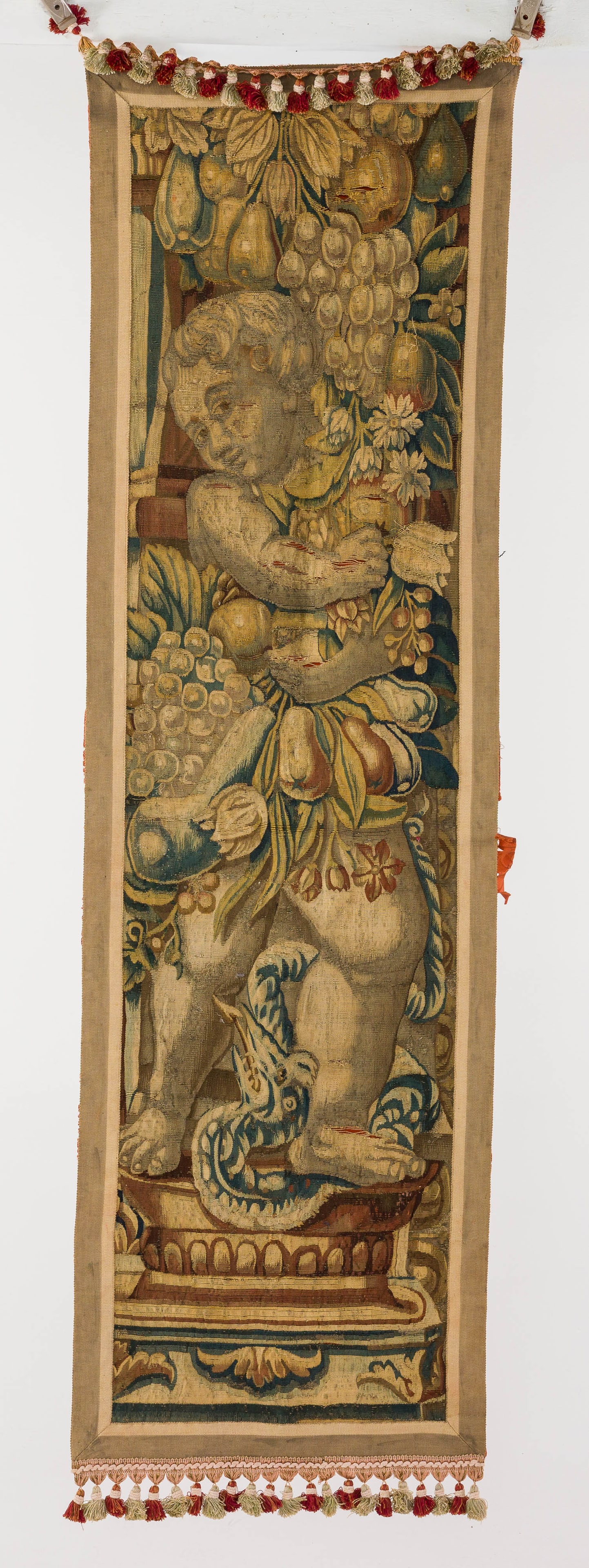 French Aubusson Tapestry Entre Fenetre Panel, 18th C (1 of 10)