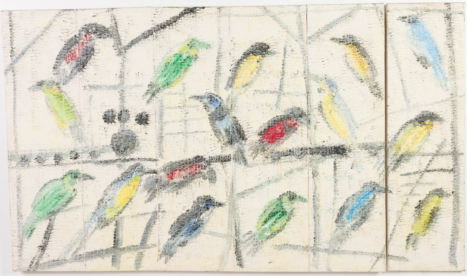 Hunt Slonem (American, b. 1951), Picul, O/C, 2000 (1 of 17)