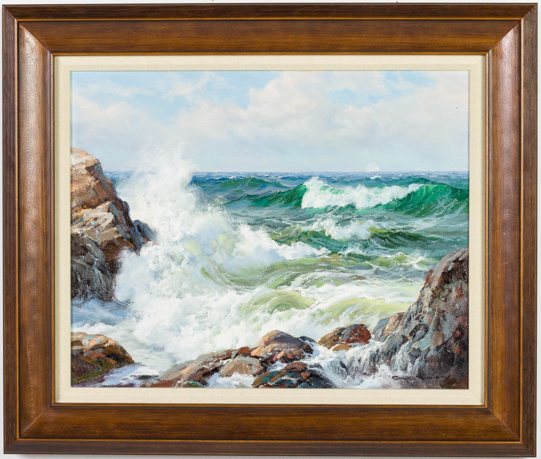 Charles Vickery (American, 1913-1998), Seascape, O/C (1 of 11)