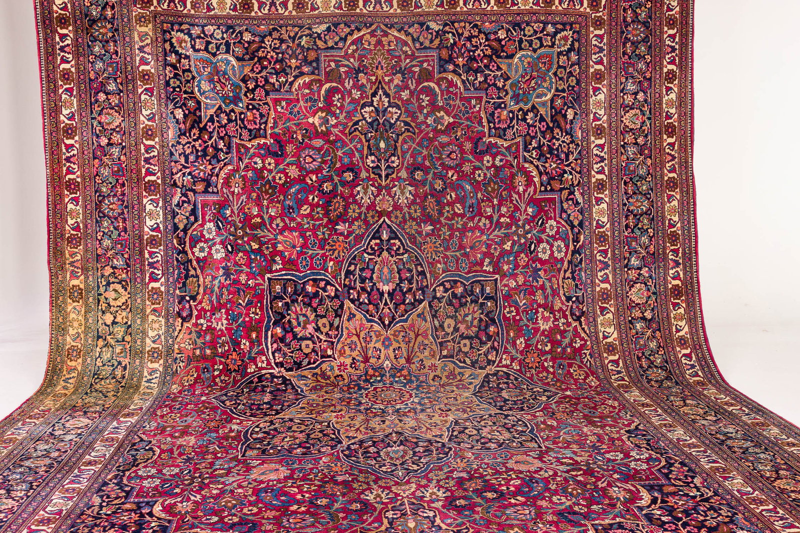 Large Persian Wool Carpet, 20th C - 6