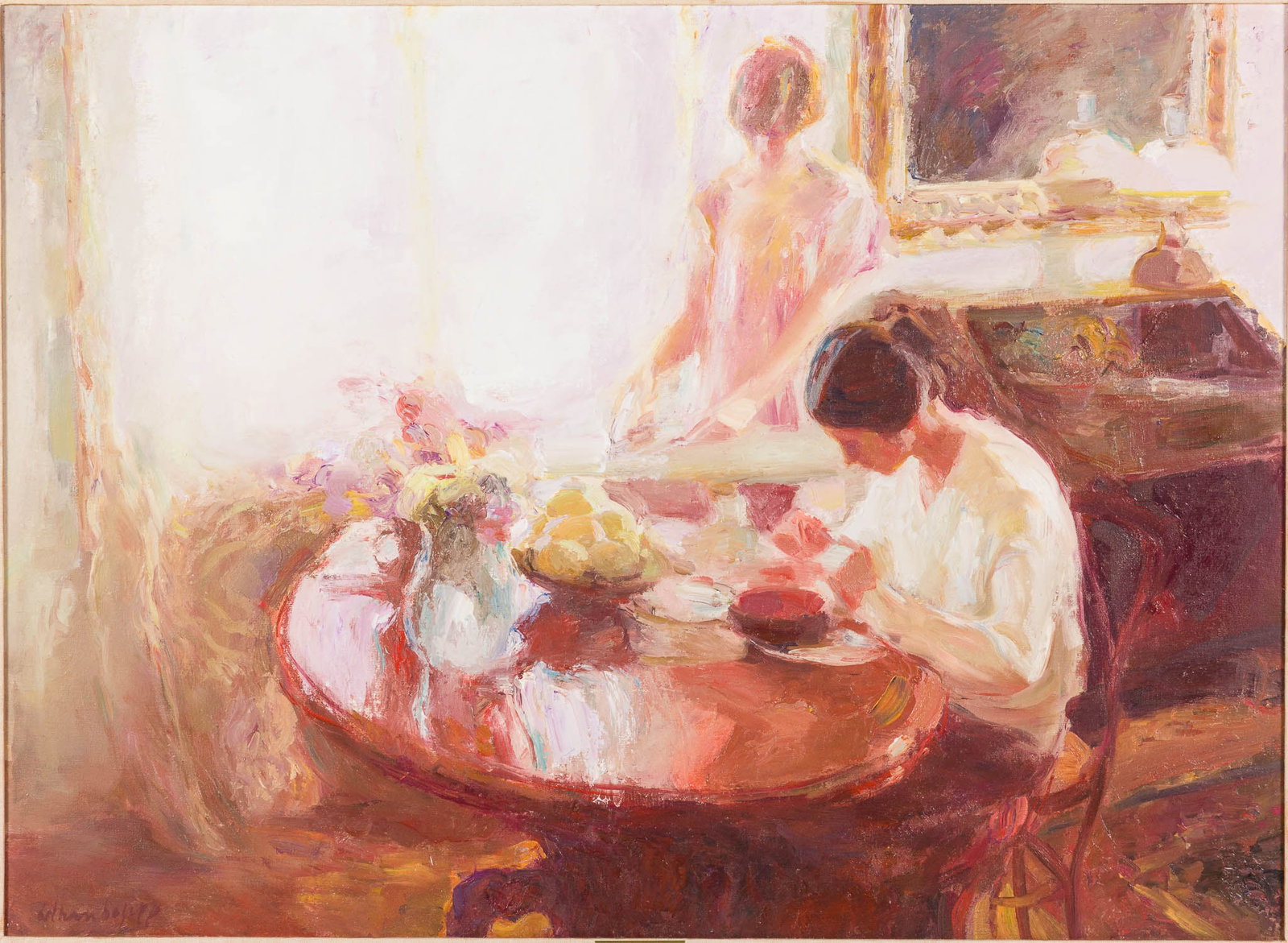 Beltran Bofill (Spanish, 1934-2009), De Sayuno, O/C (1 of 13)