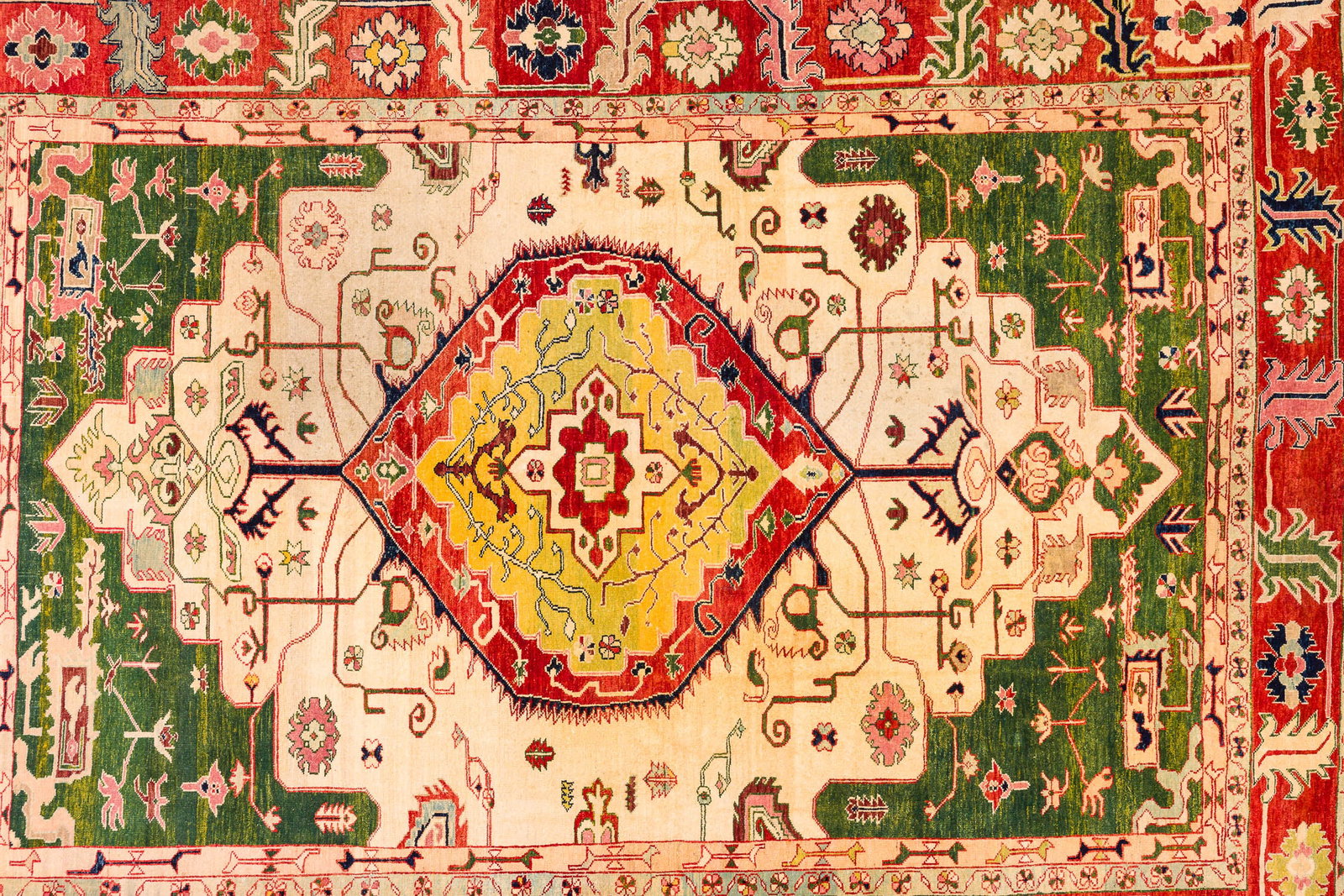 Oushak Wool Carpet, 20th C - 2