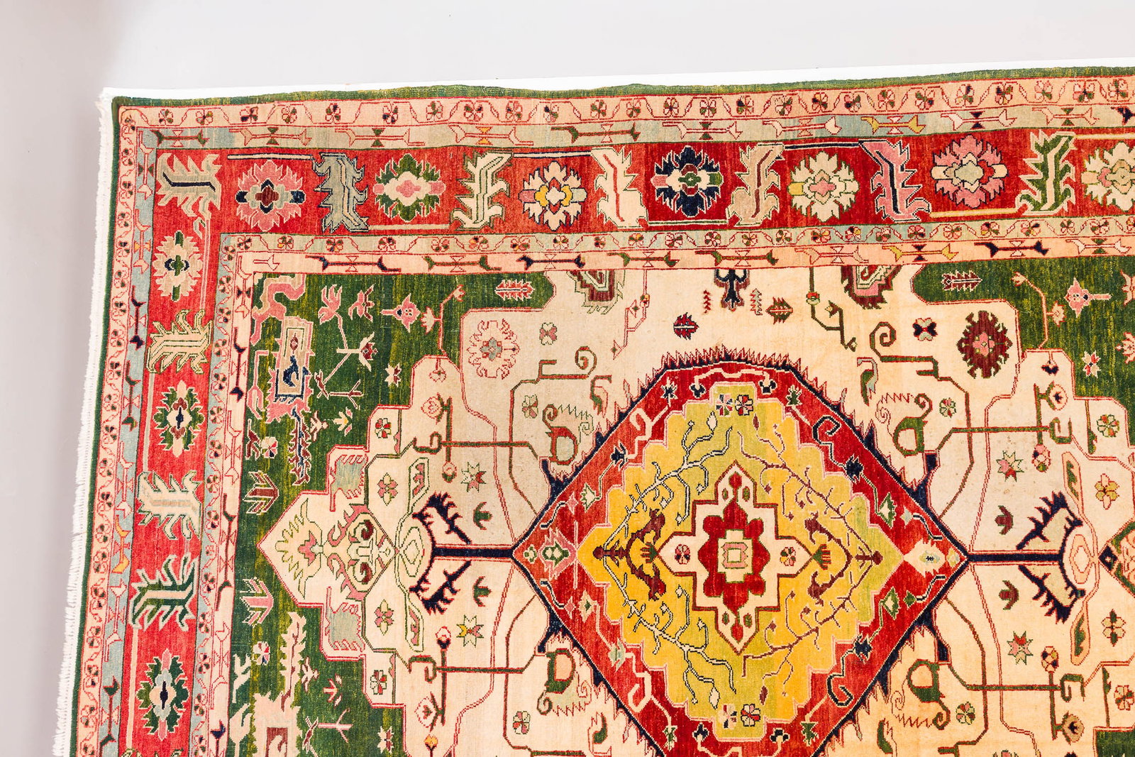 Oushak Wool Carpet, 20th C - 4