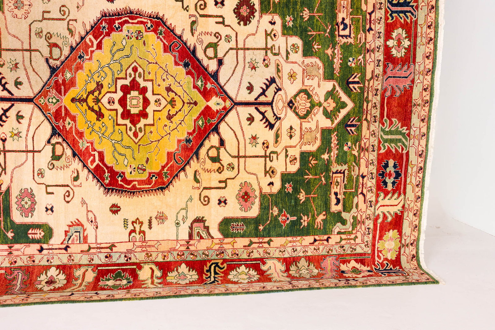 Oushak Wool Carpet, 20th C - 6