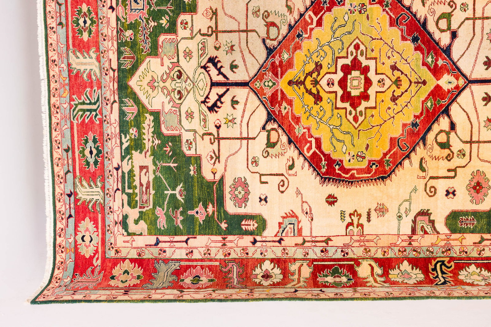 Oushak Wool Carpet, 20th C - 7
