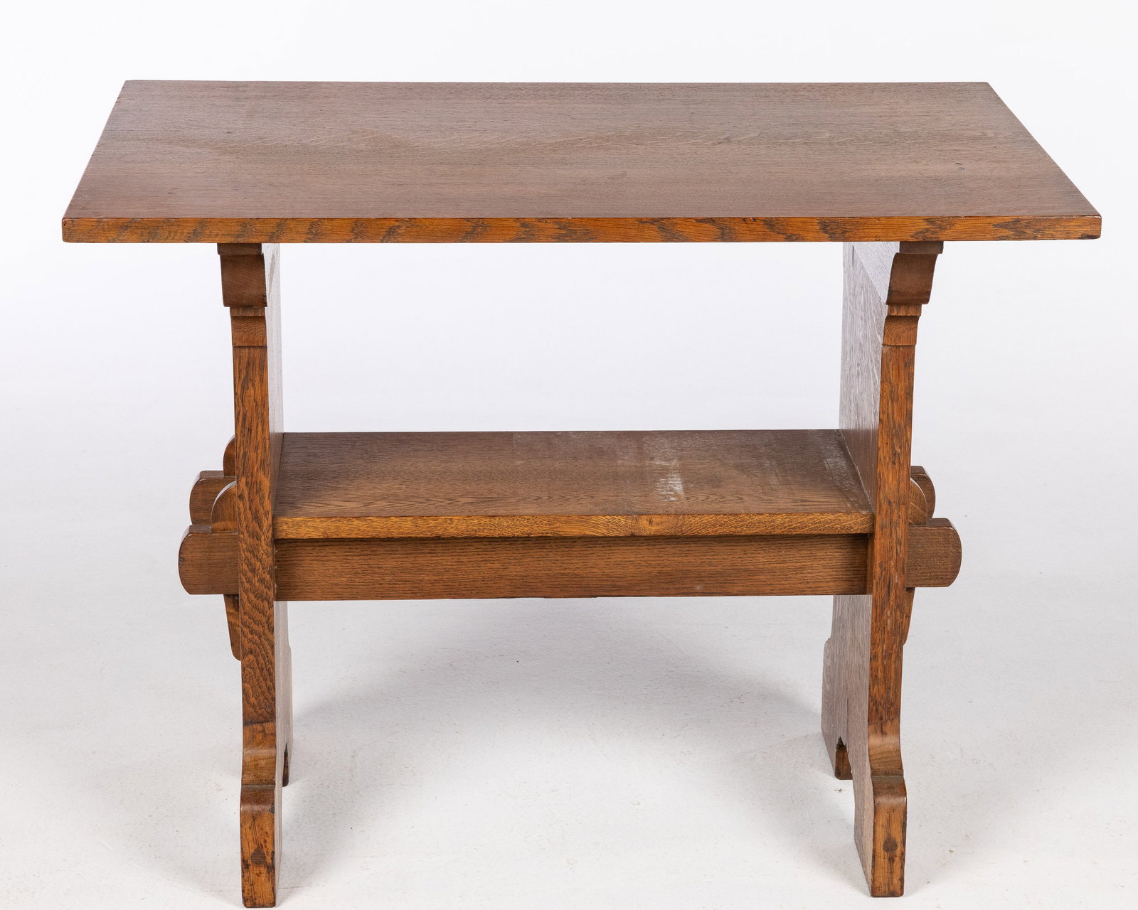 Stickley Oak Trestle Table - 3