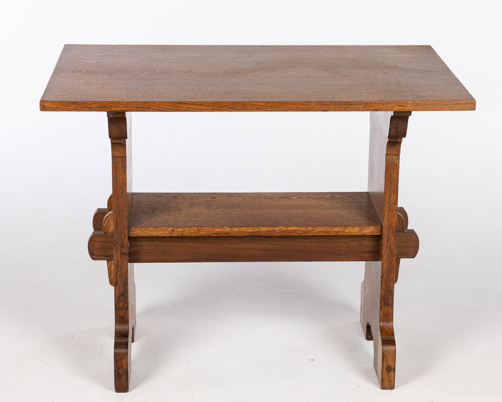 Stickley Oak Trestle Table - 6