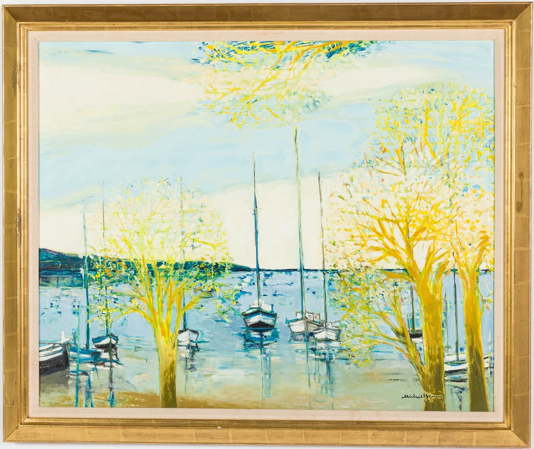 Michel Henry (French, 1928-2016), Maree Basse, O/C (1 of 12)