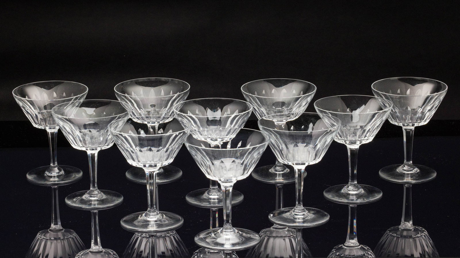 10 Baccarat Champagne Glasses (1 of 6)