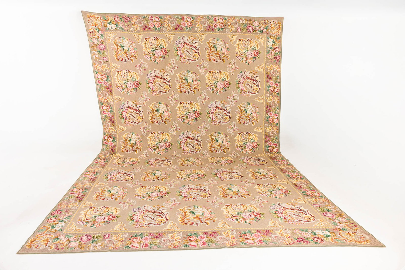 Large Victorian Style Needlepoint Carpet (1 of 9)