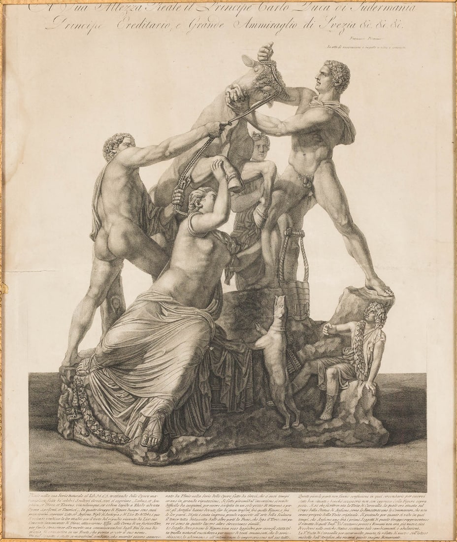 Francesco Piranesi (1758-1810), The Farnese Bull (1 of 12)