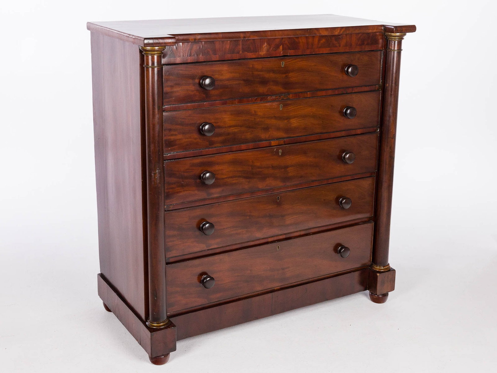 English Mahogany Tall Chest of Drawers, 19th Century (1 of 9)