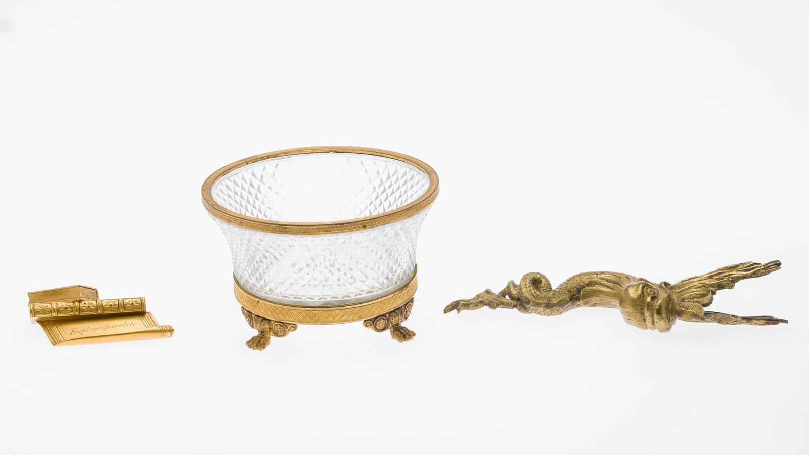 5 Table Articles & Ormolu Fish Mount, 19th C & Later - 7