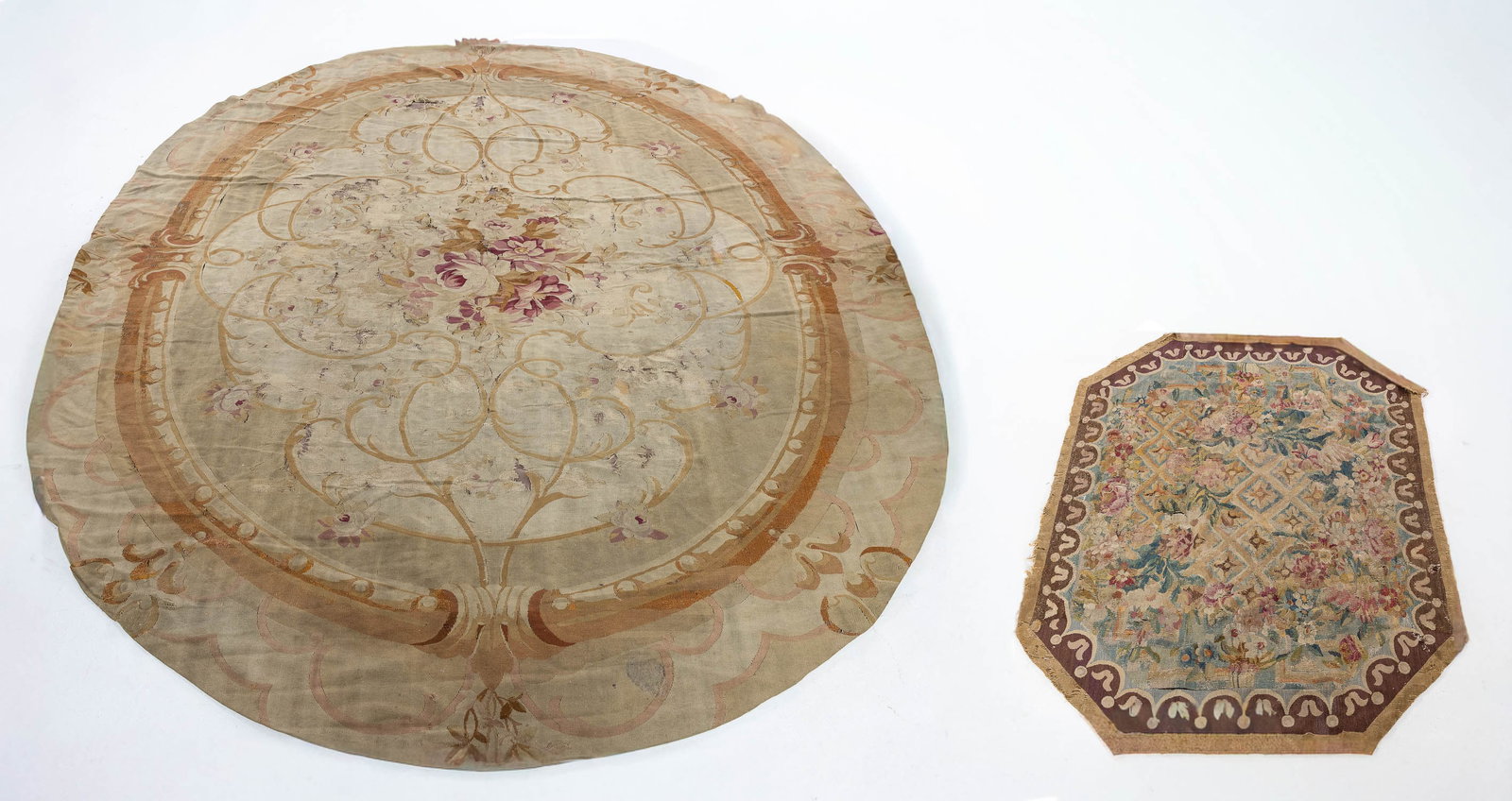 Aubusson Oval Rug and Octagonal Rug (1 of 15)