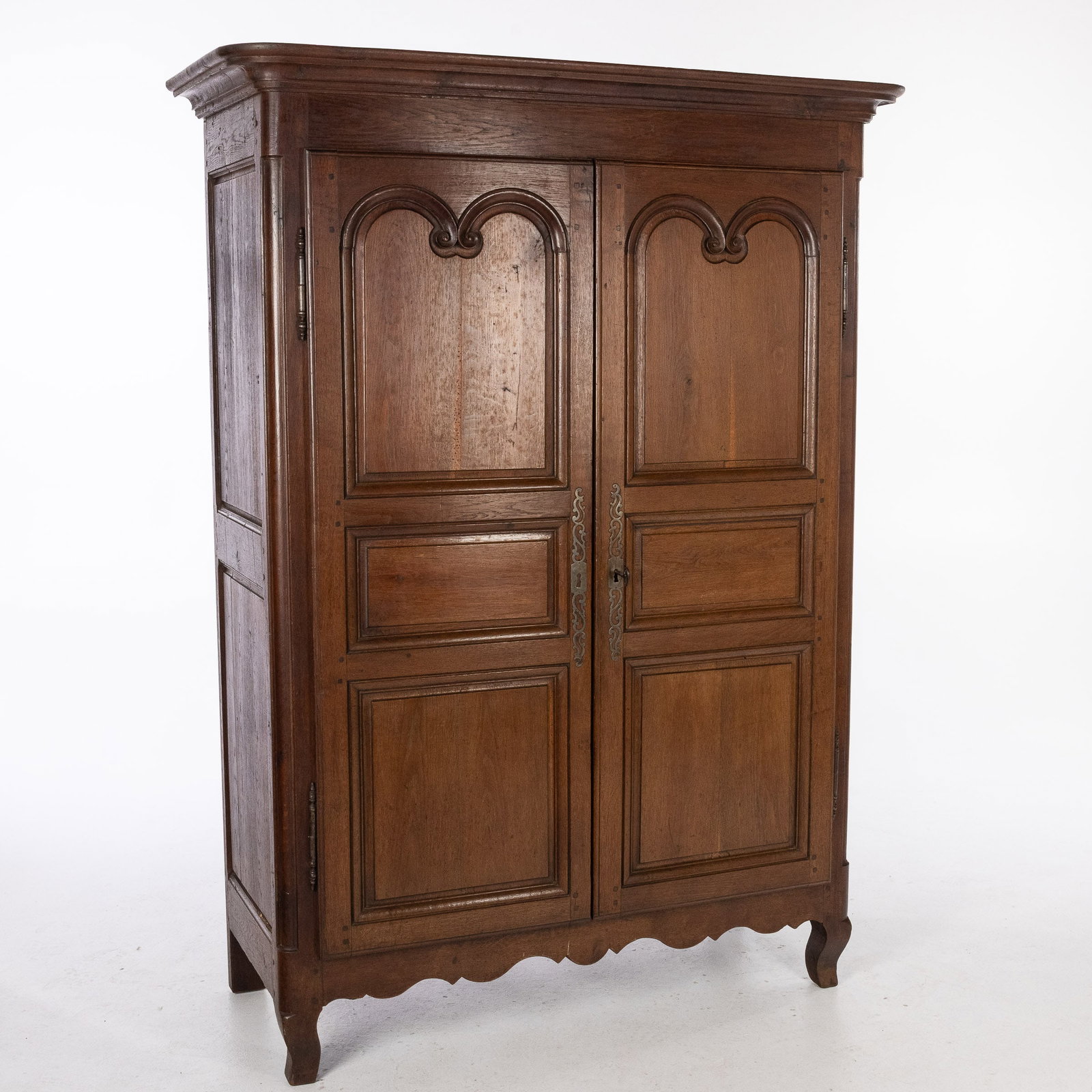 French Provincial Oak Armoire, 19th C (1 of 8)